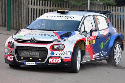 Marijan Griebel und Beifahrer Alexander Rath machten in Südwestsachsen (hier bei Fraureuth) ihren Titelgewinn klar. 