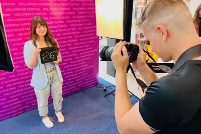 Vor dem Casting wurden Fotoaufnahmen gemacht, wie hier von Julia Hänig.
