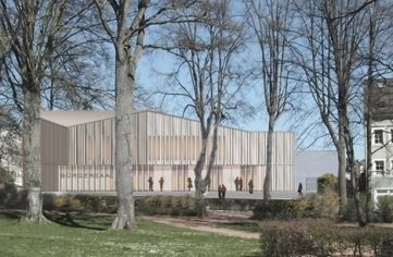 Im Saal sollen rund 400 Gäste Platz finden.