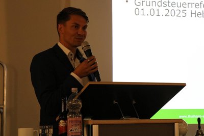 Bürgermeister Nico Dittmann informierte unter anderem über die Änderungen bei der Grundsteuer.