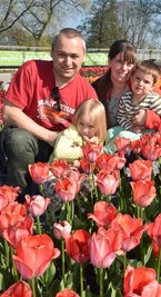 Susann und Thomas Genge gehörten mit Helen und Finn am Ostersonntag 2019 zu den Frühaufstehern unter den Besuchern. Frankenberg dürfte ihnen in guter Erinnerung bleiben. 
