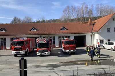 Die Wache I der Klingenthaler Feuerwehr liegt nur wenige 100 Meter von der Grenze zu Tschechien entfernt.