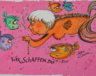 Frank Zander: Der "Wir schaffen das!!-Fisch".