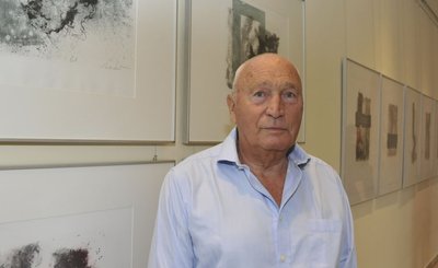 Grafiken und Lyrik zeigte Bodo Ueberfeld im Jahr 2017 im Kurhaus Bad Elster. 