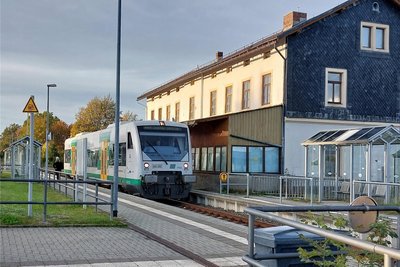 Das Gebäude des 1875 eingeweihten Bahnhofs wird nicht mehr genutzt.