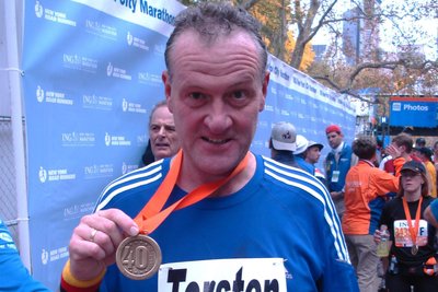2009 war Torsten Rölig beim 40. New York-Marathon dabei