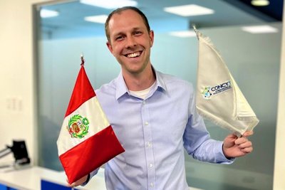 Richard Künzel während des Studienaufenthaltes in Peru