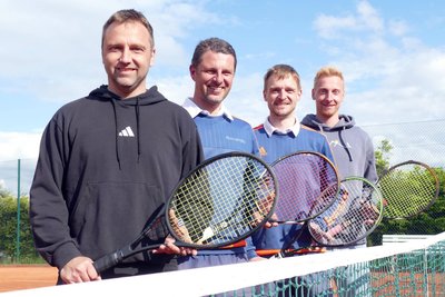 Eilen für den TC Marienberg aktuell von Erfolg zu Erfolg: Markus Tost, Riccardo Seifert, Stefan Seifert und Lukas Ullmann (von links).