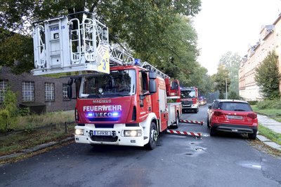 Feuerwehreinsatz am Dienstagmorgen in Chemnitz-Ebersdorf.