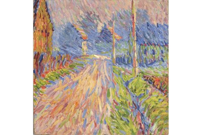 „Gartenstraße frühmorgens“ von Karl Schmidt-Rottluff aus der Zeit um 1906, heute heißt der Weg Kieselhausenstraße.