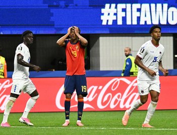 Nicht zu glauben: Auch Lamine Yamal verzweifelt bei Spaniens WM-Auftakt gegen Kap Verde.