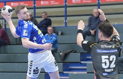Aues Aki Egilsnes (l.) entpuppte sich im Testspiel gegen Coburg als Torgarant. 40 Minuten stand er auf der Platte und traf fünfmal. 