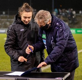 Sophie Weidauer bleibt dem 1. FFC Turbine Potsdam treu. Die Erzgebirgerin unterschrieb beim Bundesligisten für weitere zwei Jahre. 