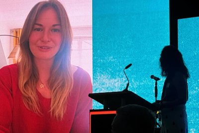 Rennrodlerin Julia Taubitz ist aktuell im Trainingslager. Sie bedankte sich in einer Videobotschaft für die Auszeichnung.