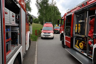 Es waren neun Fahrzeuge und rund 50 Einsatzkräfte vor Ort.