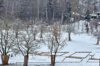 Beete und Pflanzflächen sind abgegrenzt und angelegt. Und die räumlichen Strukturen für die Lage damit schon sichtbar, wie Geschäftsführer Bernd Birkigt sagt.