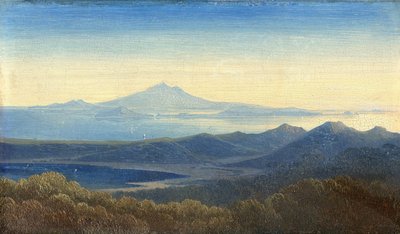 Italienische Sehnsucht auf Reisen eingefangen: Das Ölgemälde "Golf von Neapel" von Albert Venus stammt aus der Zeit um 1867/69.  