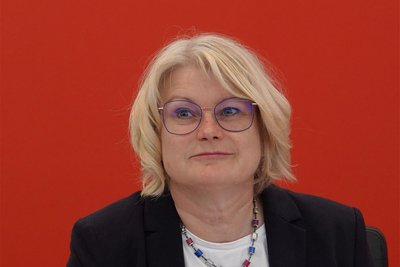 Grit Joseph, zweites Vorstandsmitglied der Zwickauer Sparkasse: „Sparen wieder lohnenswert machen.“