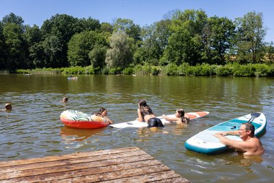 Das Naturbad in Niederwiesa.