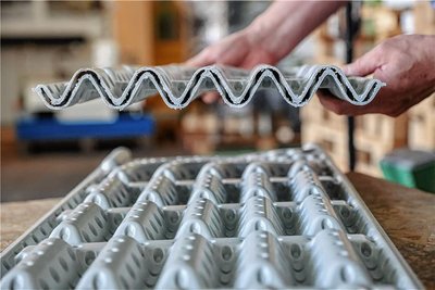 Die Geocollect-Absorber haben eine bestimmte Oberfläche, mit der möglichst viel Wärme aufgenommen werden kann. 