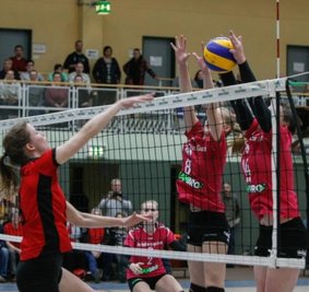 Spielerinnen des CPSV bei einem Spiel gegen den TSV Ansbach.
