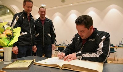 Von links:  Aaron Fläschendräger, Maik Maßalsky und Hans-Martin Leibnitz.
