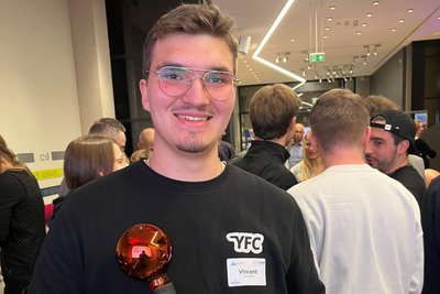 Vincent Ulbricht hat den zehnten Gründerpreis der Stadt Freiberg gewonnen.