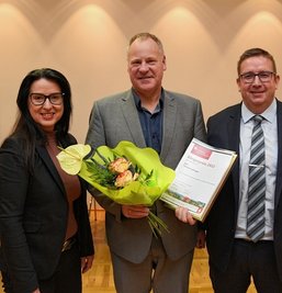 Ebenfalls geehrt wurde Thomas Lehniger (mittig).
