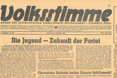 Als der Chemnitzer anfing, Zeitung zu lesen, sah sie noch ein bisschen anders aus.