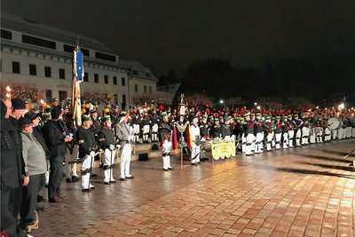 Bergparade zur Mettenschicht in Freiberg