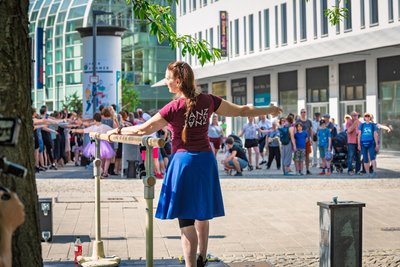 Die am längsten dauernde Ballettklasse der Welt - fand am Samstag in Chemnitz statt.