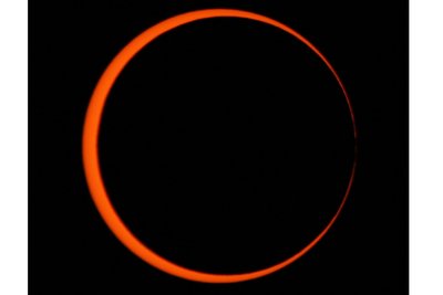 So sah es aus, als sich am vergangenen Samstag der Mond vor die Sonne schob. Die ringförmige Sonnenfinsternis war allerdings nur im Südwesten der Vereinigten Staaten und in Südamerika zu sehen.