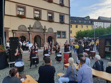 Die Como Vento-Trommlerkids aus Altenburg sorgten für Stimmung.