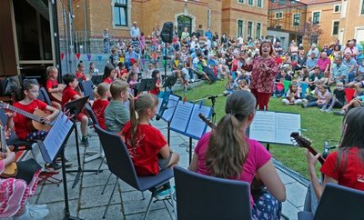 So viel Leben war am Konservatorium, als im Juli 2021 nach fast einem Jahr Zwangspause wieder musiziert werden konnte.