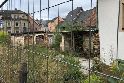 Zwischen den Mauerresten wuchert das Grün.