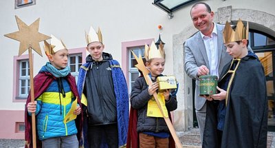 Sternsinger der katholischen Kirchgemeinde St. Marien.