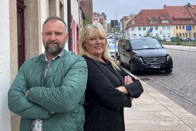 Timo Limbach und Ines Koncz konzentrieren sich jetzt auf ihre Geschäfte in der Freiberger Altstadt.
