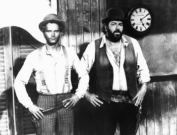 Held und Haudrauf: Terence Hill und Bud Spencer (rechts) in dem erfolgreichen Italo-Western-Klamauk "Vier Fäuste für ein Halleluja" (1971).