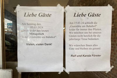 Karola und Ralf Förster danken ihren Gästen. Manche von ihnen kamen beinahe täglich zum Mittagessen.