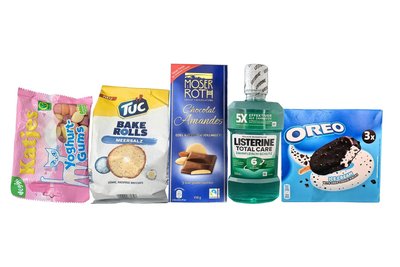 Diese fünf Produkte stehen zur Wahl für die „Mogelpackung des Jahres“.