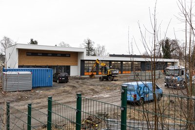 An der Robert-Blum-Straße in Annaberg-Buchholz entsteht ein Gebäudekomplex, in dem der Katastrophenschutzzug 3 Platz finden wird.