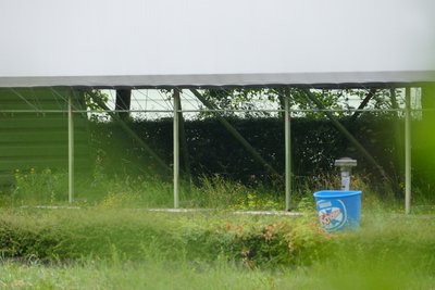 Tagsüber ist das Autokino ein Parkplatz. 