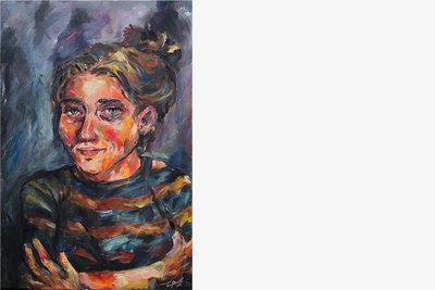 Verunsicherter Optimismus: "Allein" von Finia Schneider (16) aus Chemnitz. 