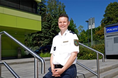 Für Maika Nitzsche, die Leiterin des Polizeireviers Glauchau, hat der Bürgerpolizist eine herausragende Stellung.