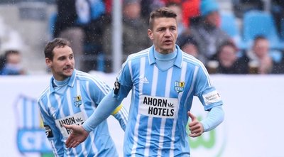Schlagen sie morgen zu? Das CFC-Sturmduo Daniel Frahn (vorn) und Anton Fink geht morgen wieder gemeinsam auf Torejagd.