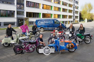 Am 12. Juni wird der Hof der Plauener Montessori-Oberschule zum Paradies für Simson-Fans.