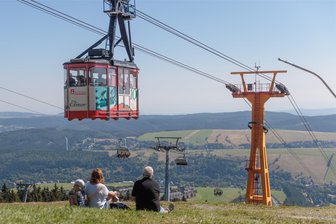 100 Jahre Fichtelberg-Schwebebahn: Nun gibt es Karten fürs Festwochenende - Die Kabinen der Fichtelberg-Schwebebahn erhielten einst die Namen Elinor (Foto) und Maria.