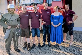 100 Jahre Freiwillige Feuerwehr Bieberstein: Zur Party fährt die Geisterbahn - Es gibt noch viel zu tun für das Organisationsteam des Feuerwehrfestes in Bieberstein bei Reinsberg.