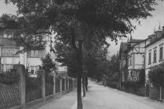 1000 Seiten Chronik über Augustusburg - Eine historische Ansicht aus der Waldstraße. Den Fotografen konnten die Ansichtskartensammler nicht ermitteln.