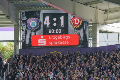 Das Spiel endete 4:1 für den FCE.